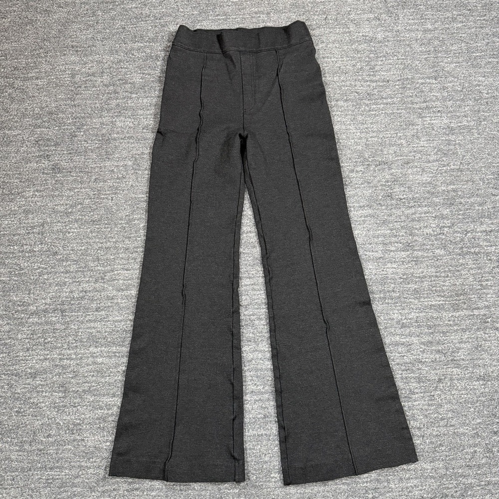 Spanx The Perfect Fit Ponte Flare Pant Women Small Charcoal Pull On Career